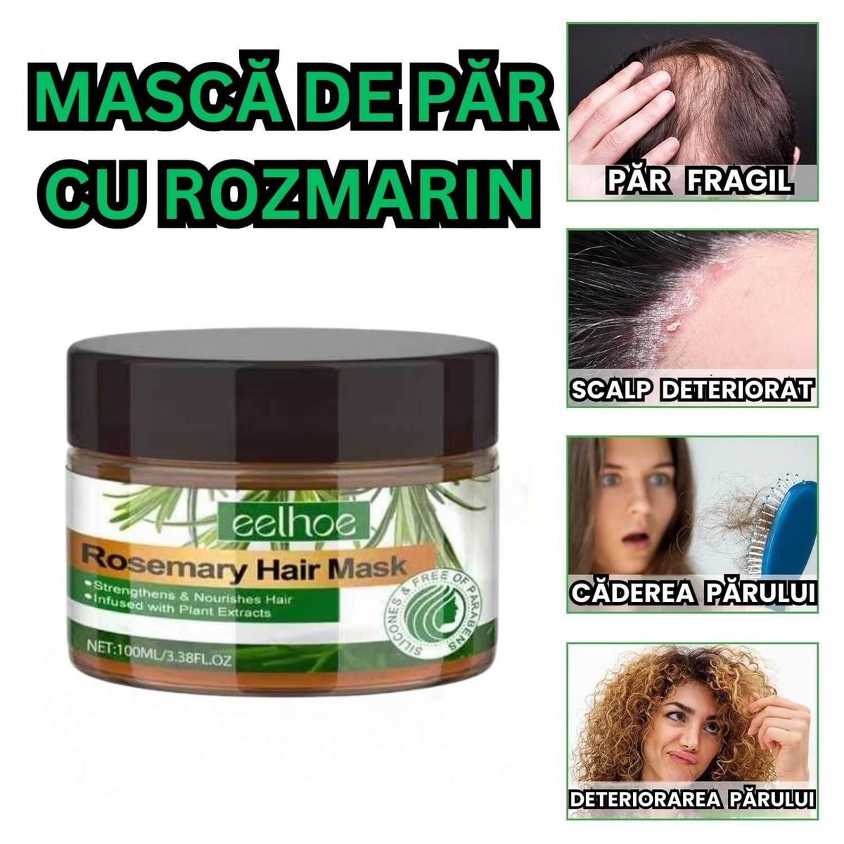 Masca de Par cu Rozmarin 3