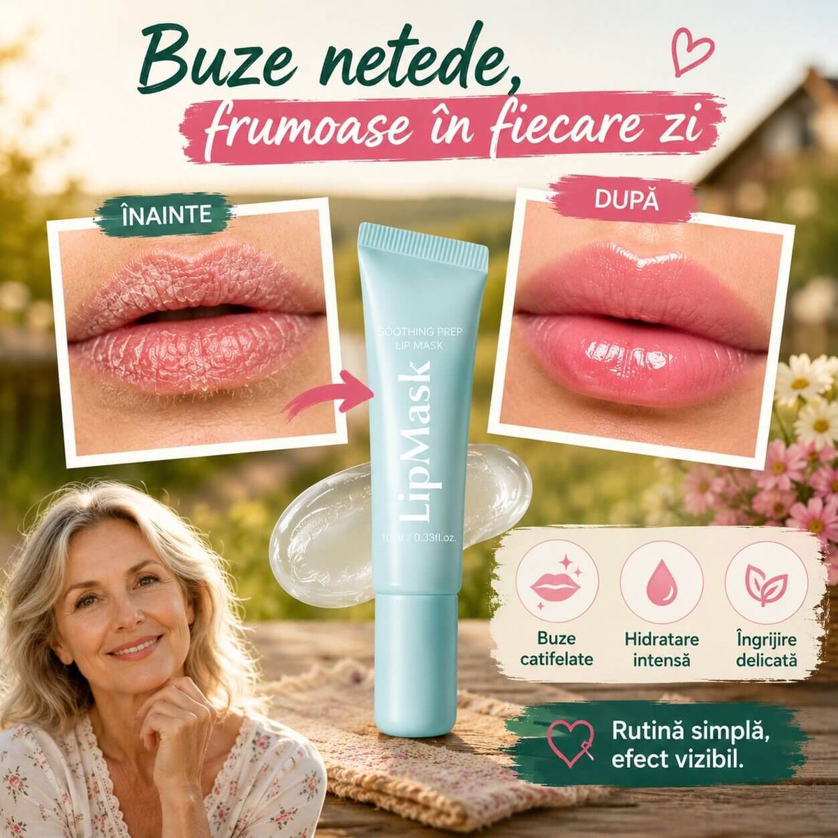 Masca Racoritoare si Hidratanta pentru Buze 2