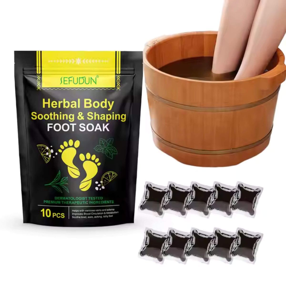 Set 10 Pernute Detoxifiante pentru Picioare 2