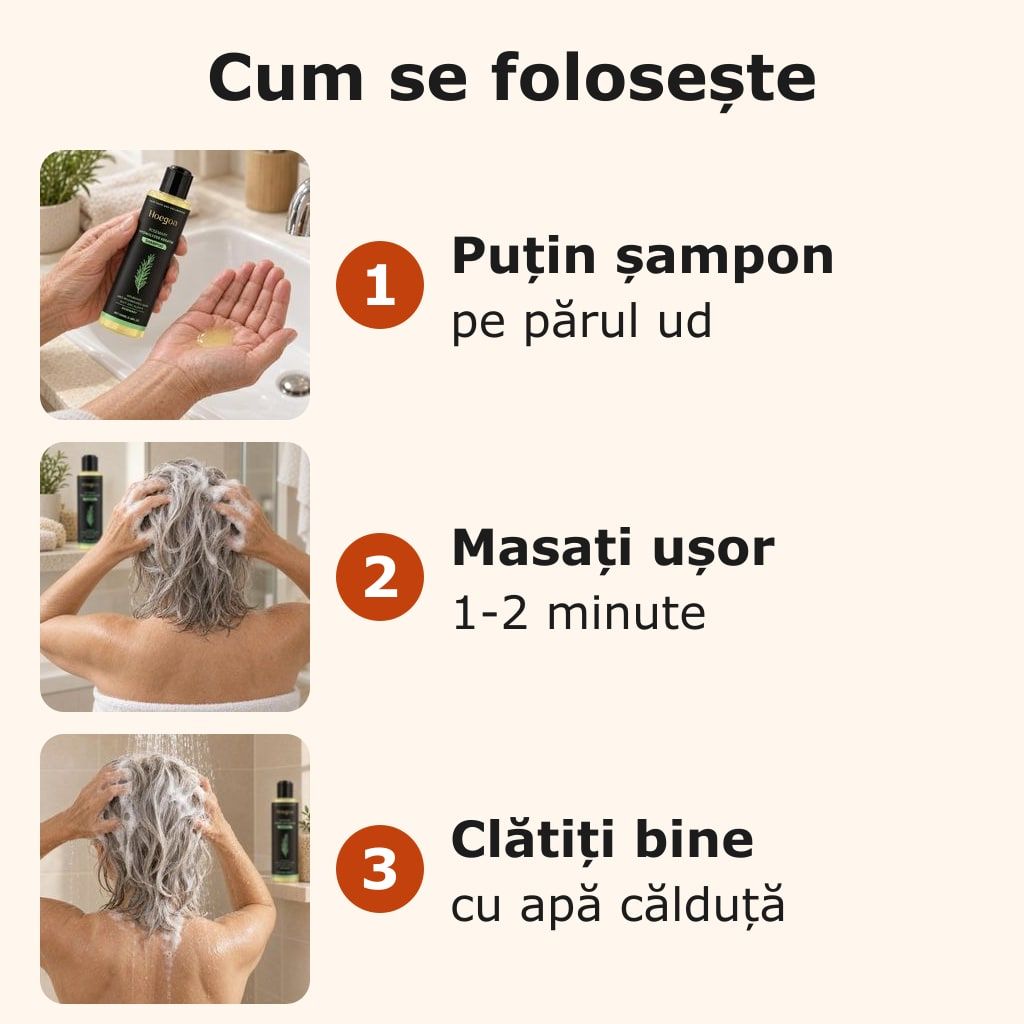 Sampon cu Keratina si Rozmarin pentru Par Fragil 4