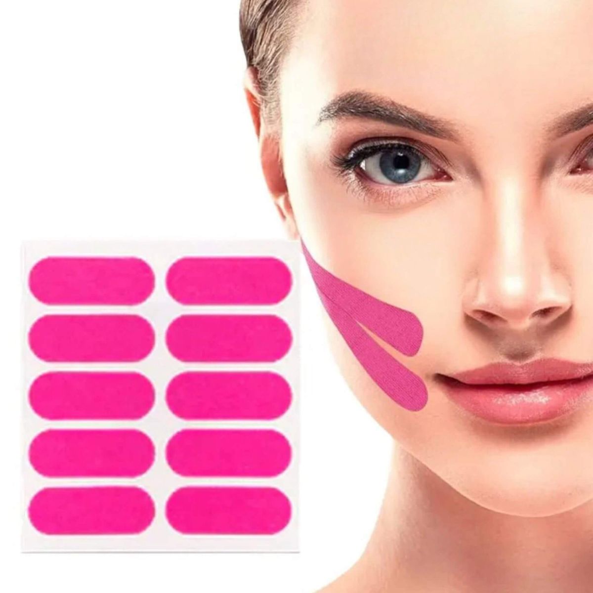 Set 100 Benzi Faciale Anti-Rid pentru Noapte 2