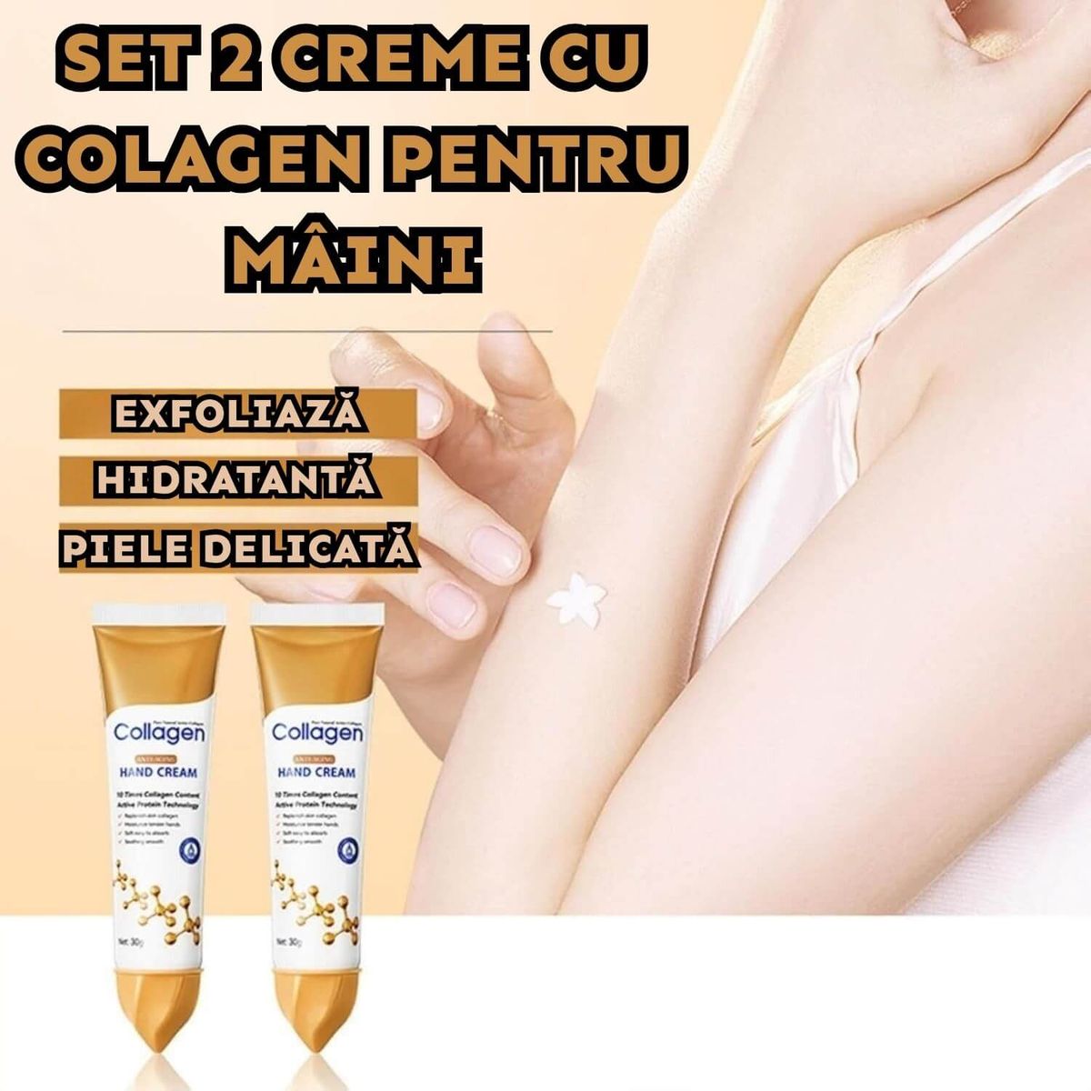 Set 2 Creme cu Colagen pentru Maini 5