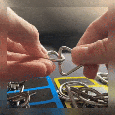 Set Puzzle "Imposibilul" 8 Piese de Metal