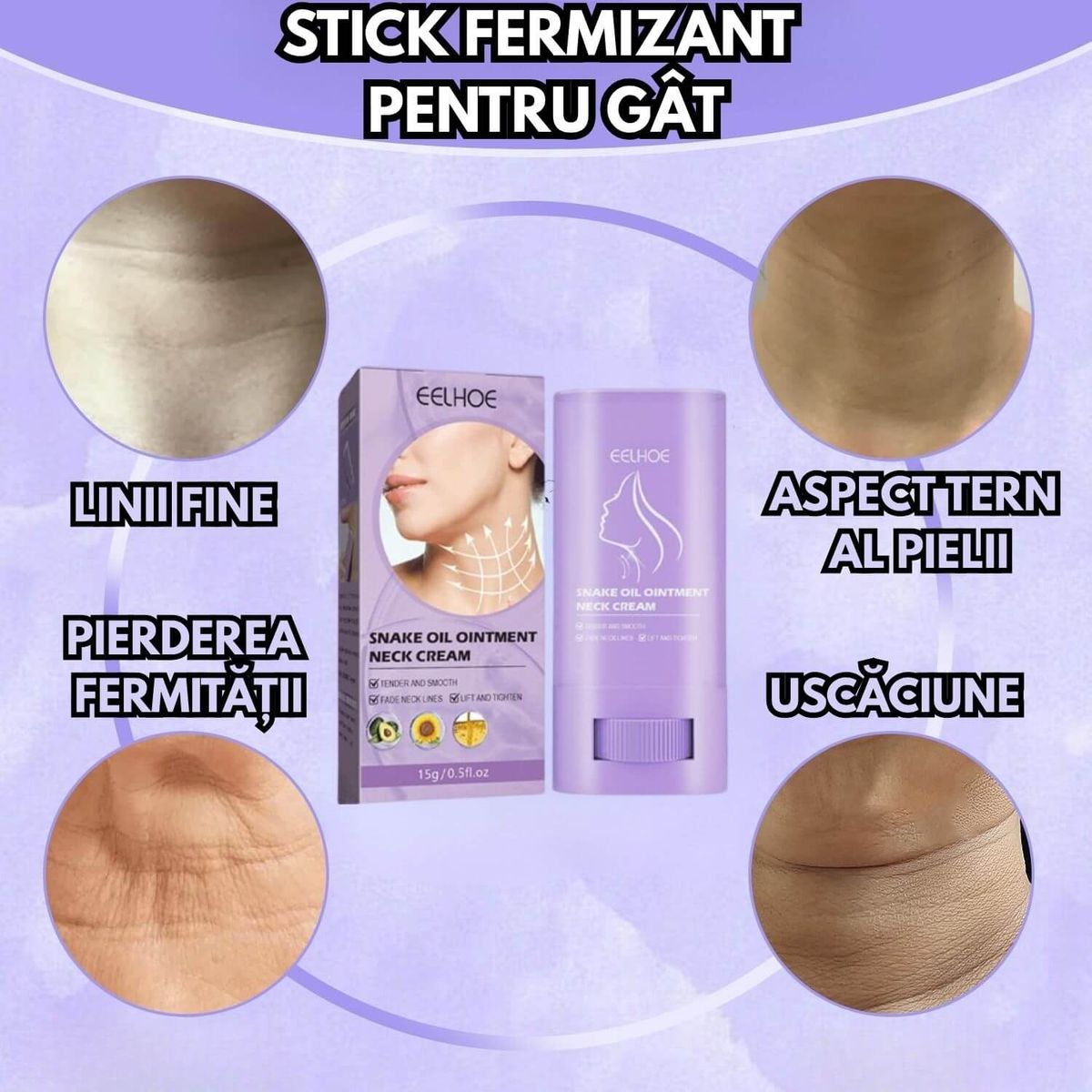 EFECT DE TONIFIERE VIZIBILĂ A GÂTULUI