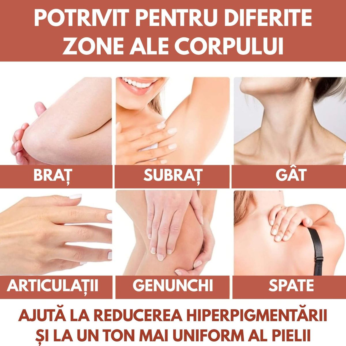 POTRIVIT PENTRU MAI MULTE TIPURI DE PIELE