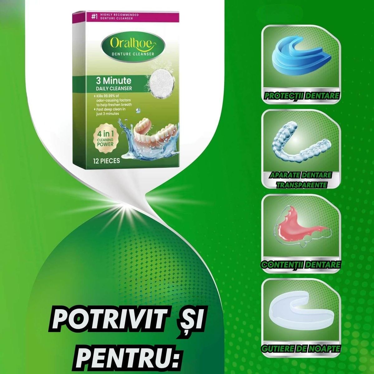 COMPATIBILE CU MAI MULTE DISPOZITIVE ORALE