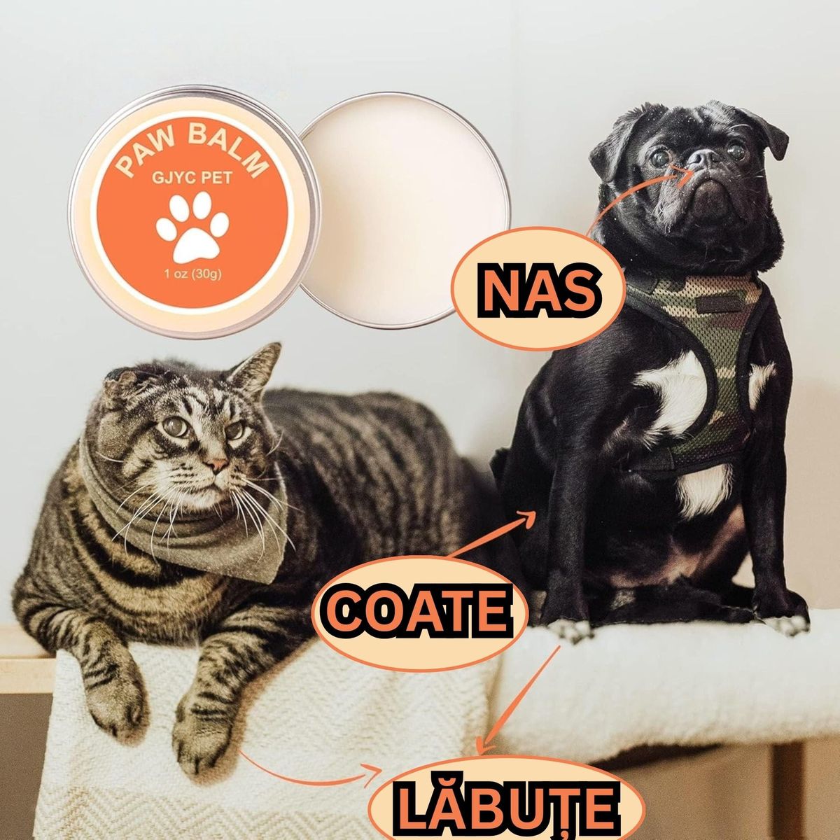 COMPATIBIL CU CÂINI ȘI PISICI