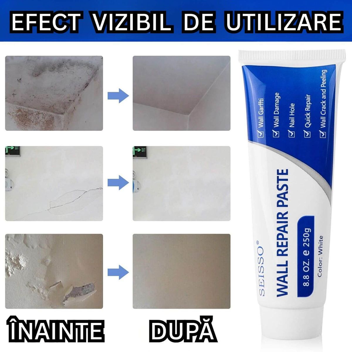 REPARĂ RAPID IMPERFECȚIUNILE DIN PEREȚI