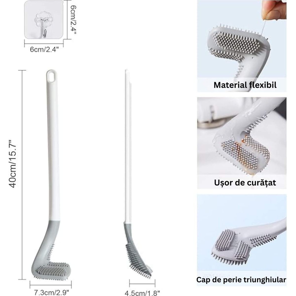 Perie de Curățat Toaleta la 360 de Grade 2
