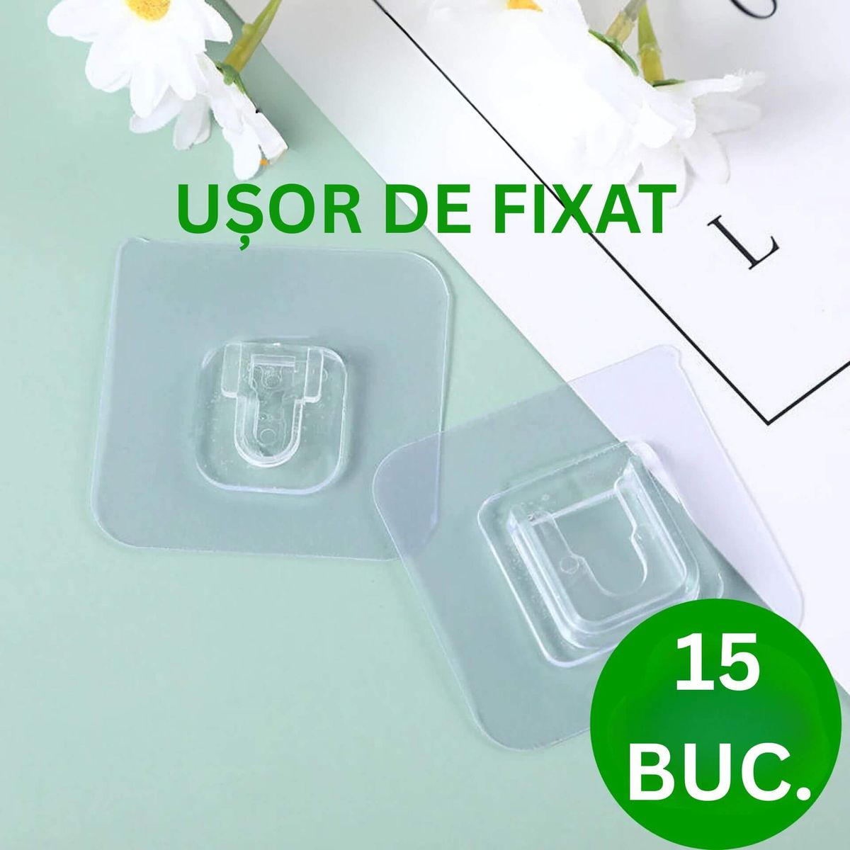 Set 15 Carlige Adezive pentru Perete 2