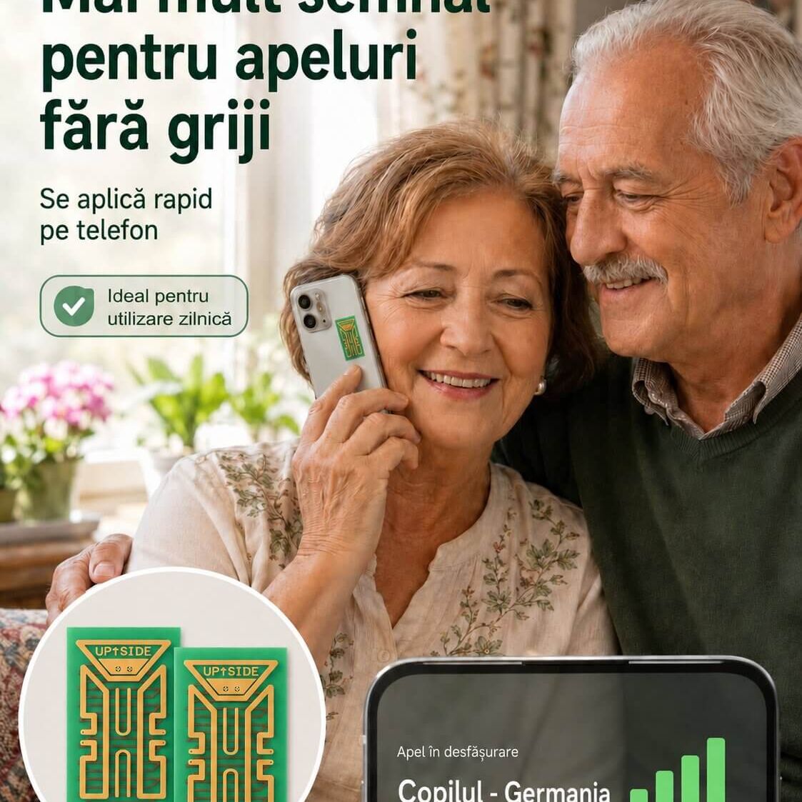 Set 2 Stickere pentru Amplificarea Semnalului Telefonului 2