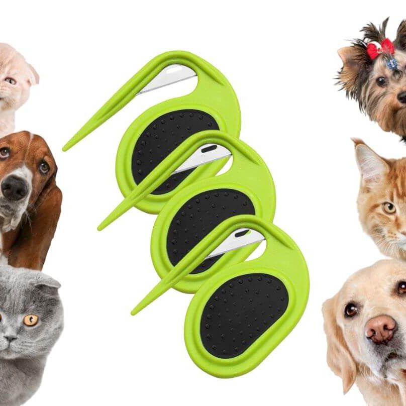 Set 3 Pieptene cu Lamă pentru Descurcat Blana Animalelor 2