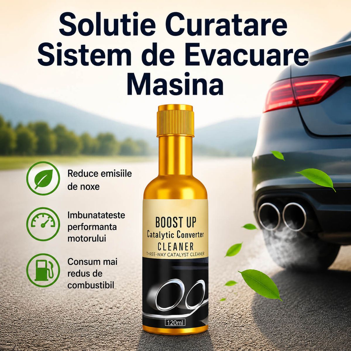 CONTRIBUIE LA CURĂȚAREA CONVERTORULUI CATALITIC