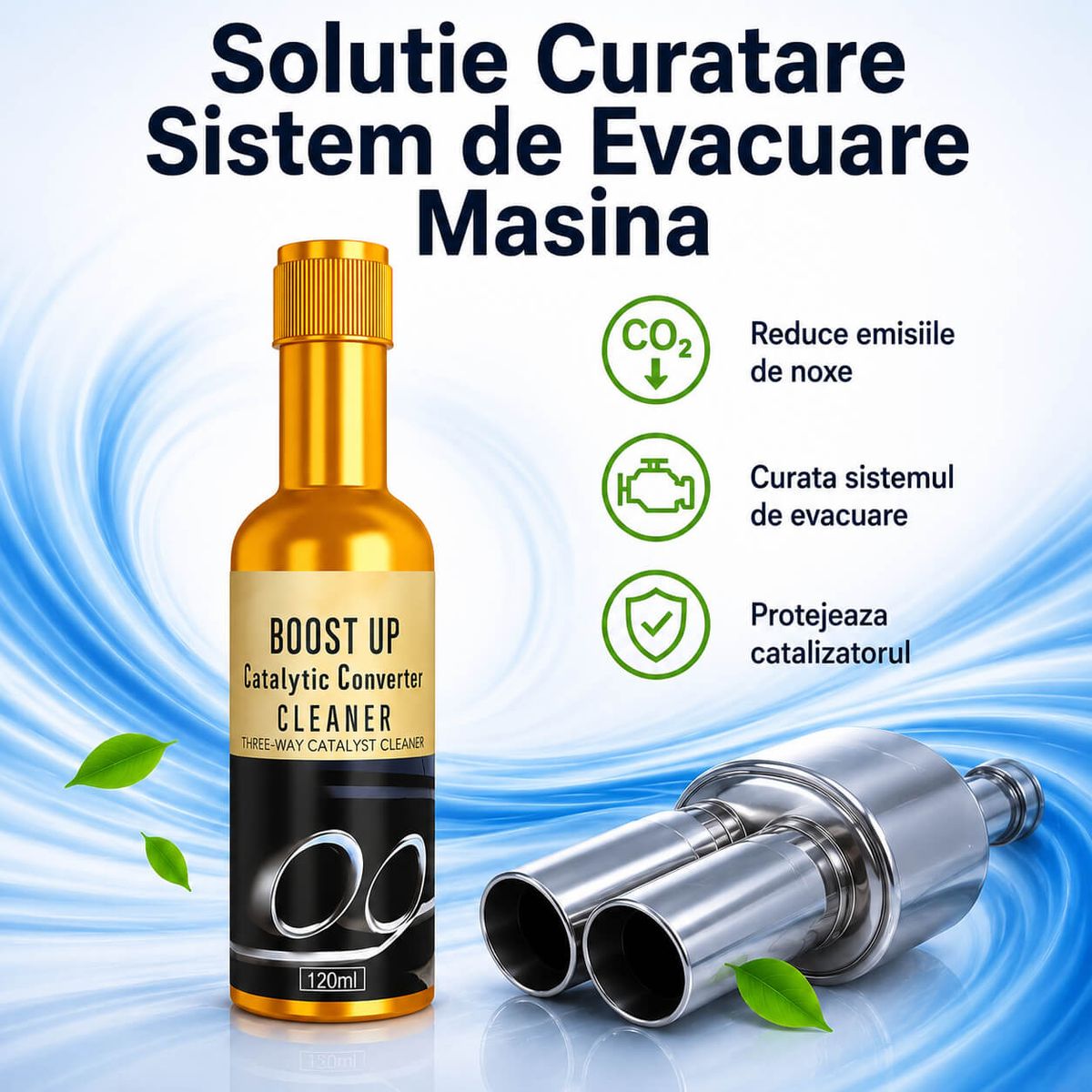 SUSȚINE APRINDEREA MAI UNIFORMĂ A COMBUSTIBILULUI